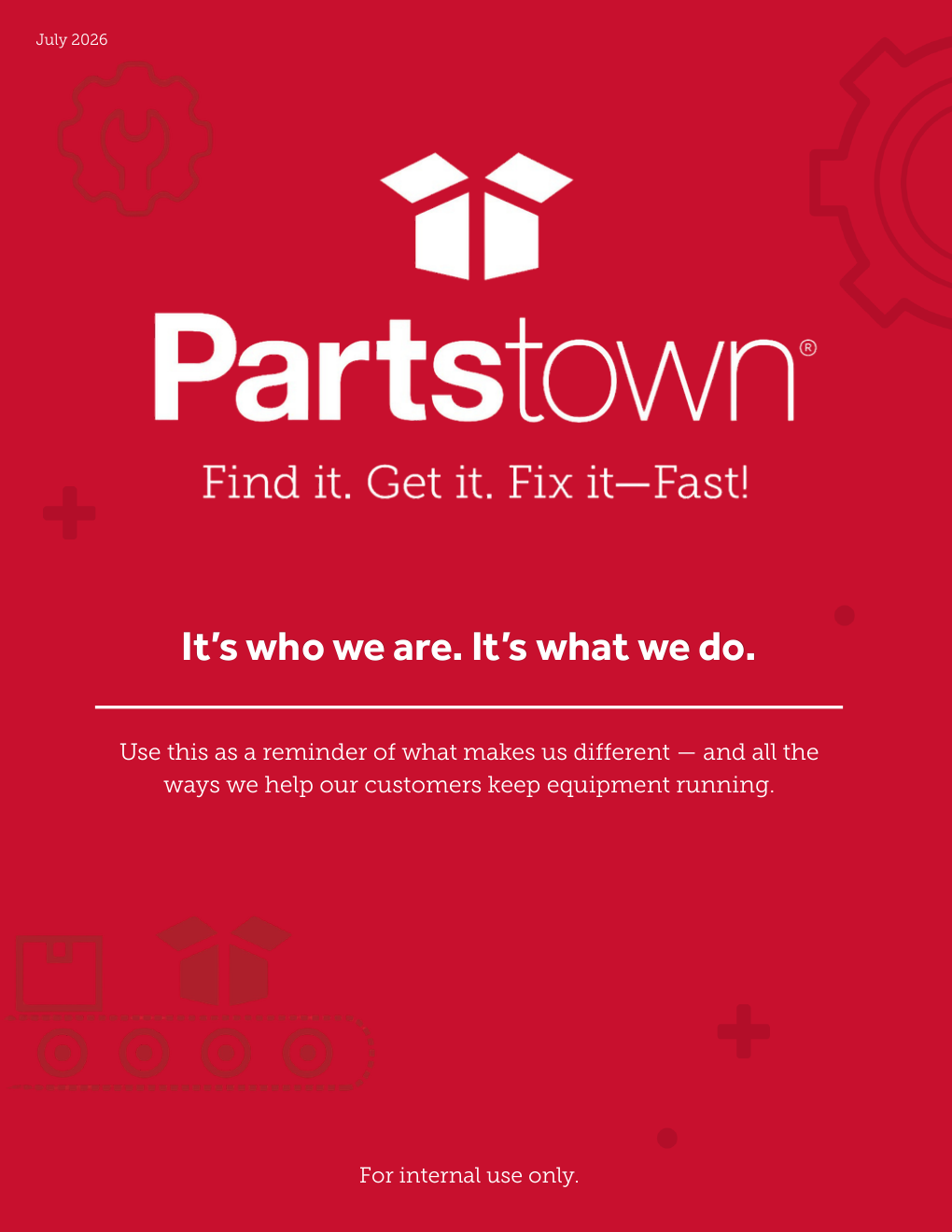 Cover of the Find It, Get It, Fix It, FAST internal employee guide