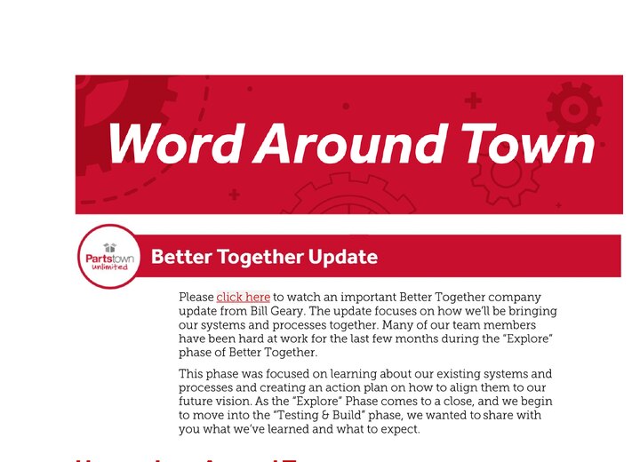 Word Around Town newsletter dated June 29, 2026